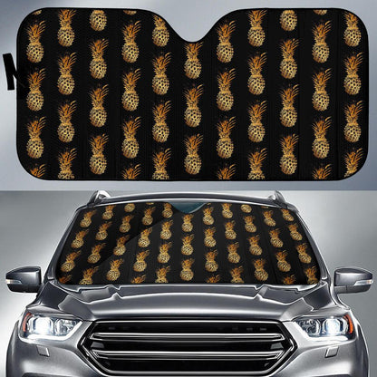 Pineapple Pattern Print Design A02 Car Sun Shades-JORJUNE.COM