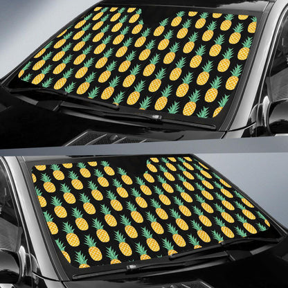 Pineapple Pattern Print Design A03 Car Sun Shades-JORJUNE.COM
