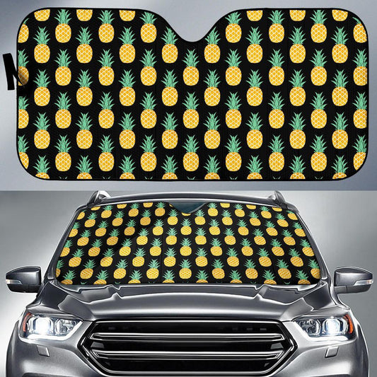 Pineapple Pattern Print Design A03 Car Sun Shades-JORJUNE.COM