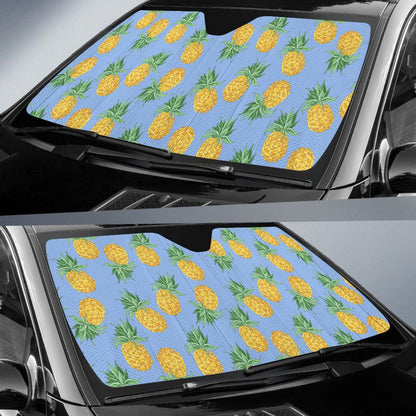 Pineapple Pattern Print Design A04 Car Sun Shades-JORJUNE.COM