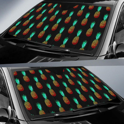 Pineapple Pattern Print Design A05 Car Sun Shades-JORJUNE.COM