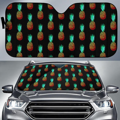 Pineapple Pattern Print Design A05 Car Sun Shades-JORJUNE.COM