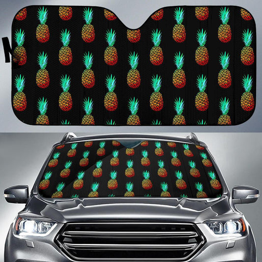Pineapple Pattern Print Design A05 Car Sun Shades-JORJUNE.COM