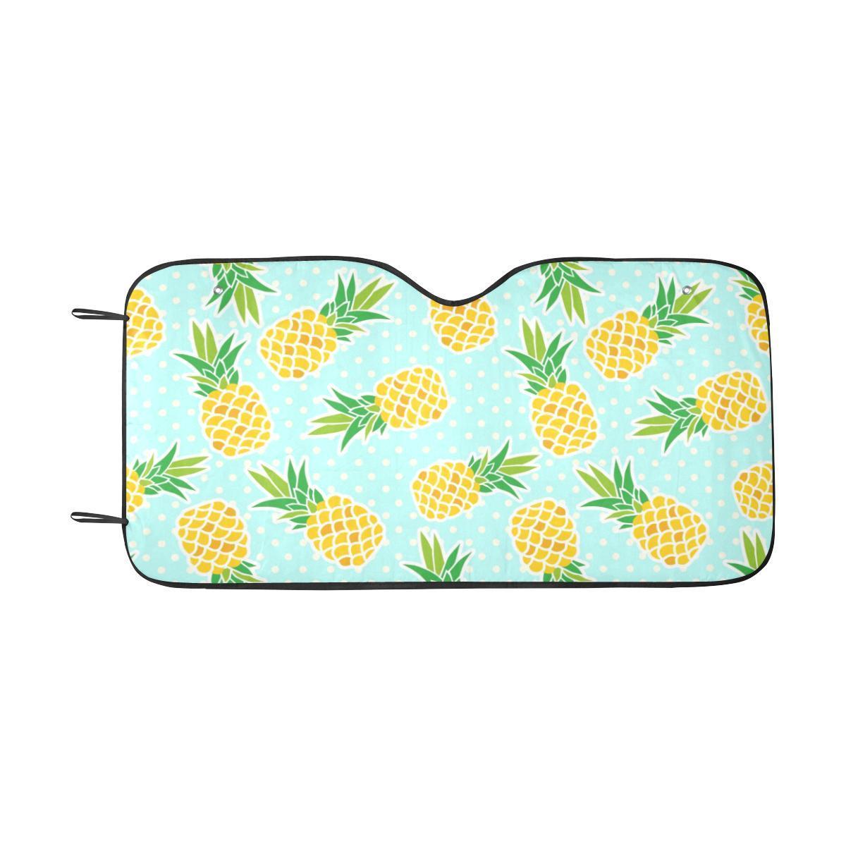 Pineapple Pattern Print Design PP01 Car Sun Shade-JorJune