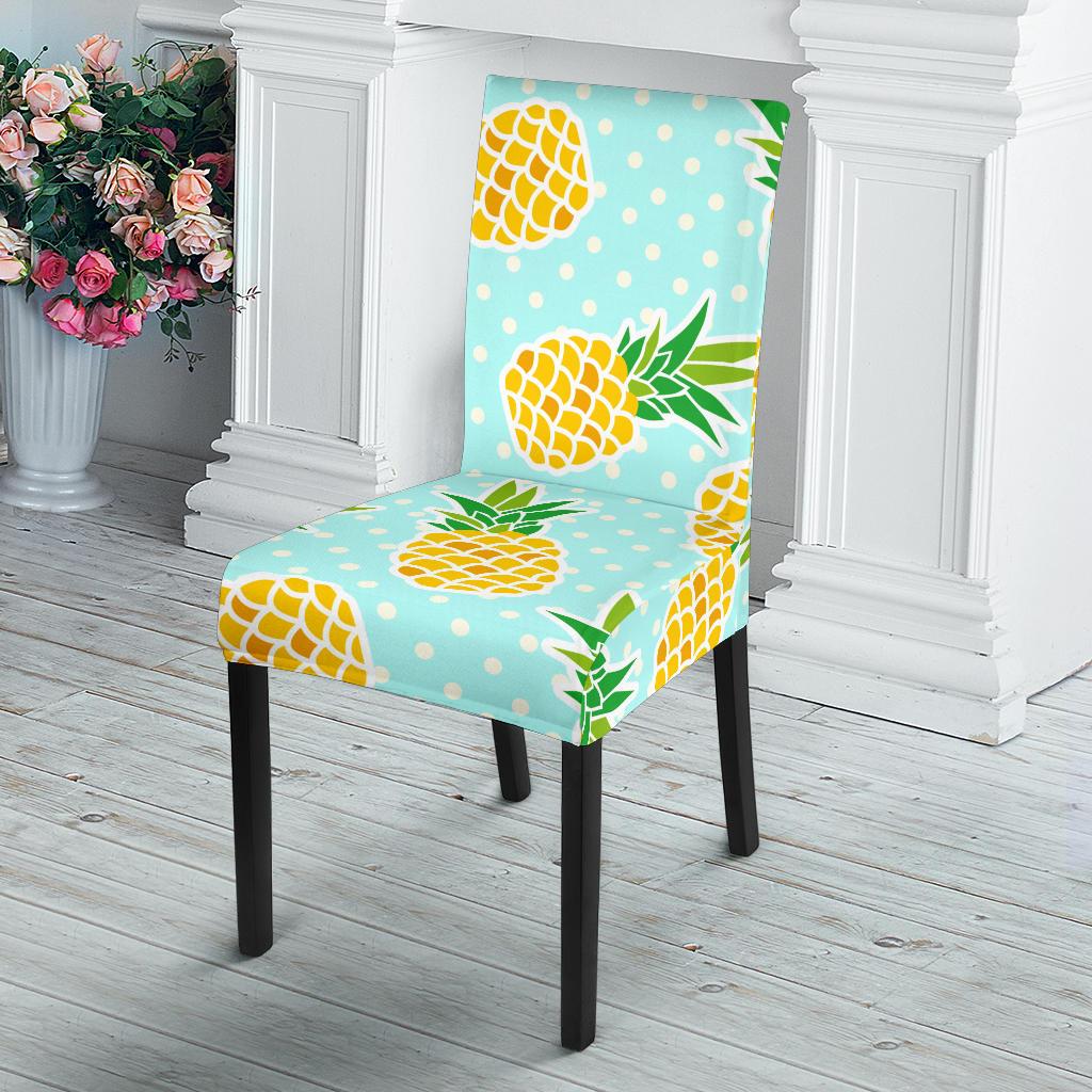 Pineapple Pattern Print Design PP01 Dining Chair Slipcover-JORJUNE.COM