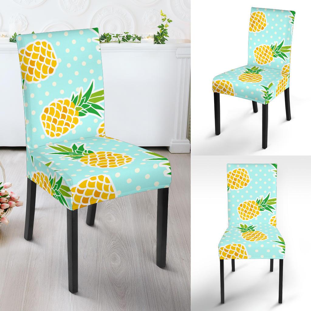 Pineapple Pattern Print Design PP01 Dining Chair Slipcover-JORJUNE.COM