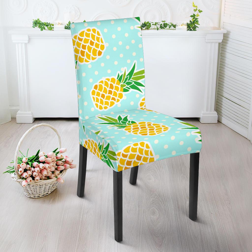Pineapple Pattern Print Design PP01 Dining Chair Slipcover-JORJUNE.COM