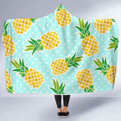 Pineapple Pattern Print Design PP01 Hooded Blanket-JORJUNE.COM