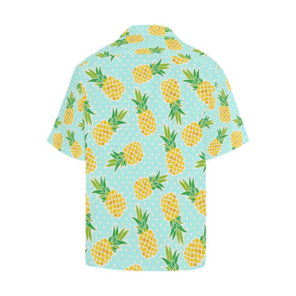 Pineapple Pattern Print Design PP01 Men Hawaiian Shirt-JorJune