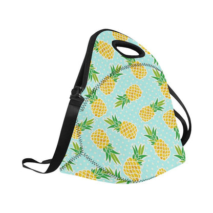 Pineapple Pattern Print Design PP01 Neoprene Lunch Bag-JorJune