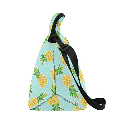 Pineapple Pattern Print Design PP01 Neoprene Lunch Bag-JorJune