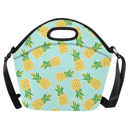 Pineapple Pattern Print Design PP01 Neoprene Lunch Bag-JorJune