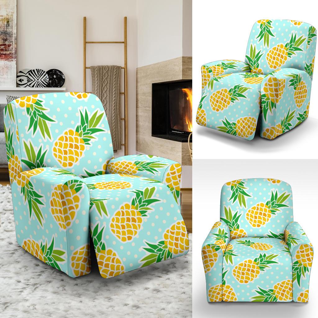 Pineapple Pattern Print Design PP01 Recliner Slipcover-JORJUNE.COM