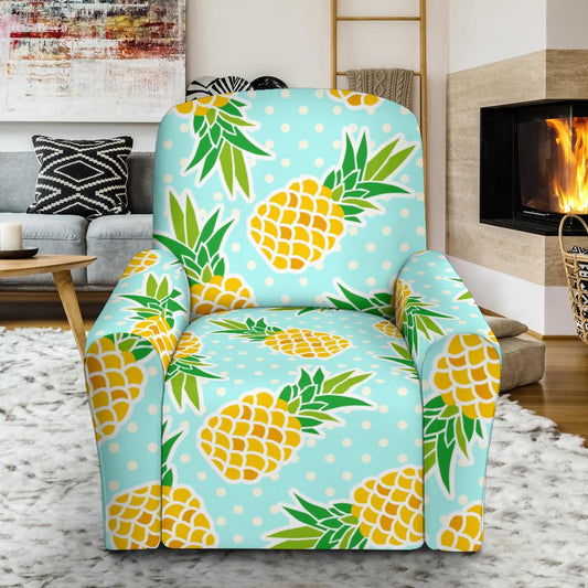 Pineapple Pattern Print Design PP01 Recliner Slipcover-JORJUNE.COM