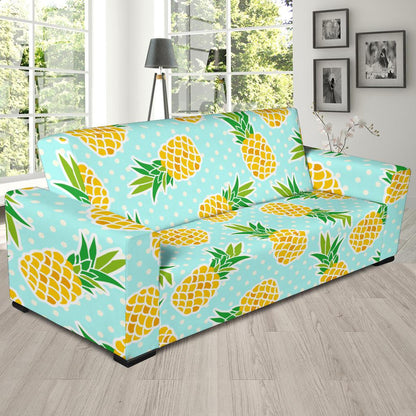 Pineapple Pattern Print Design PP01 Sofa Slipcover-JORJUNE.COM