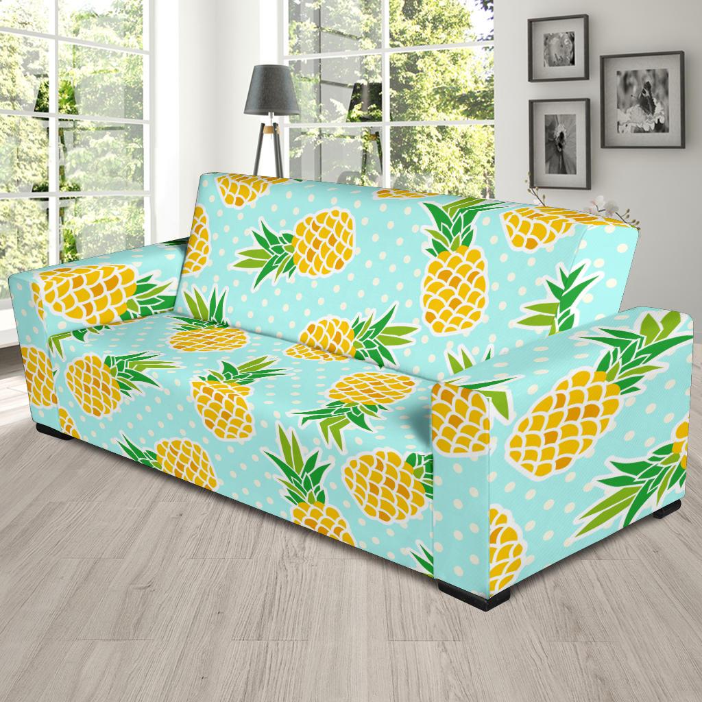 Pineapple Pattern Print Design PP01 Sofa Slipcover-JORJUNE.COM