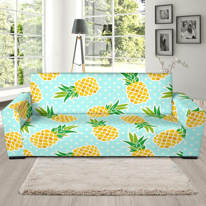 Pineapple Pattern Print Design PP01 Sofa Slipcover-JORJUNE.COM