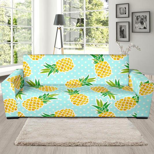 Pineapple Pattern Print Design PP01 Sofa Slipcover-JORJUNE.COM