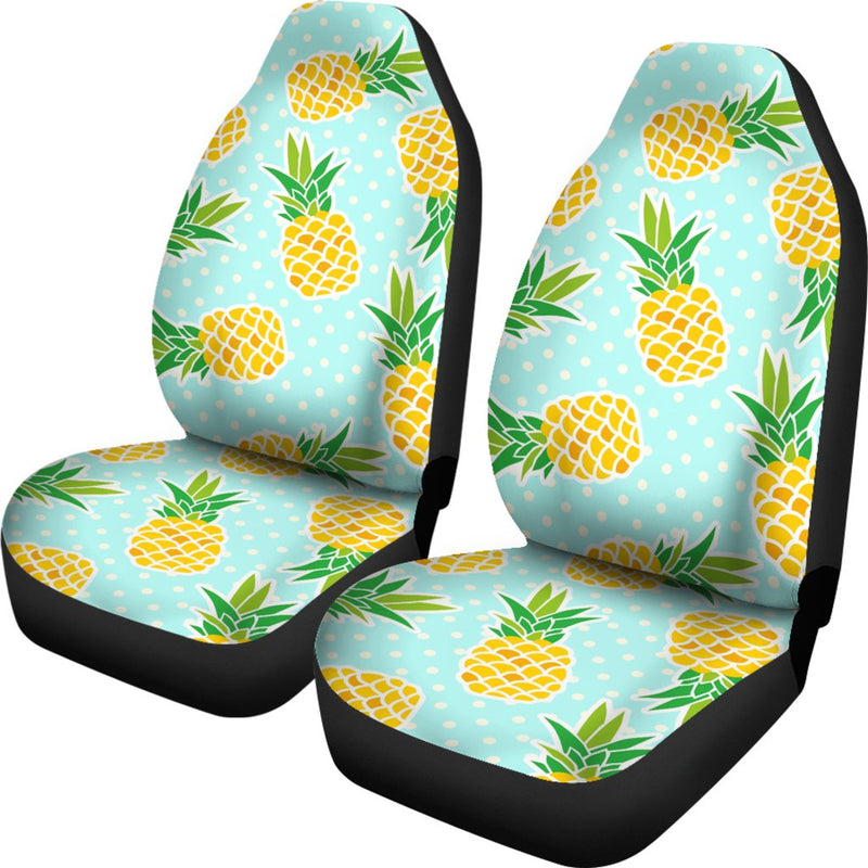 Pineapple Pattern Print Design PP01 Universal Fit Car Seat Covers-JorJune