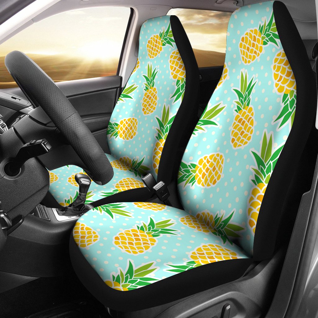 Pineapple Pattern Print Design PP01 Universal Fit Car Seat Covers-JorJune