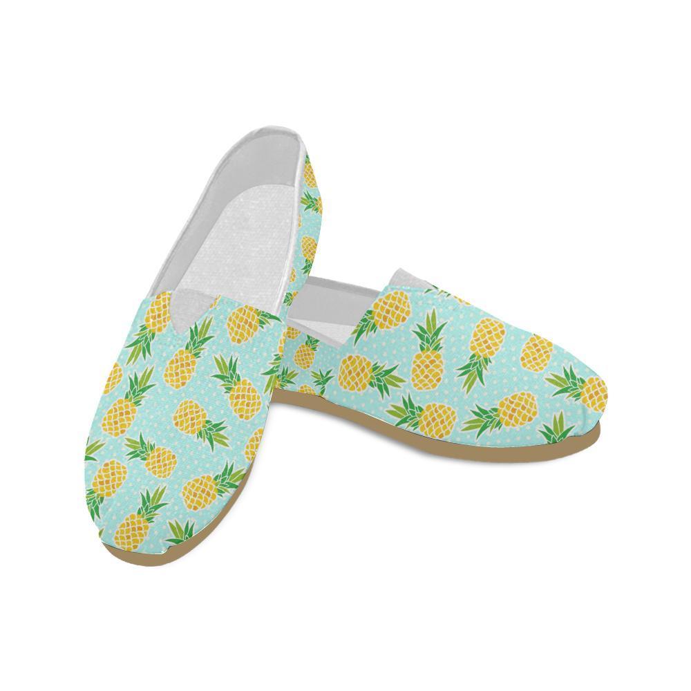Pineapple Pattern Print Design PP01 Women Casual Shoes-JorJune.com
