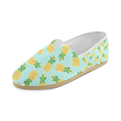 Pineapple Pattern Print Design PP01 Women Casual Shoes-JorJune.com