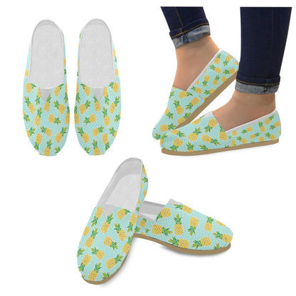Pineapple Pattern Print Design PP01 Women Casual Shoes-JorJune.com