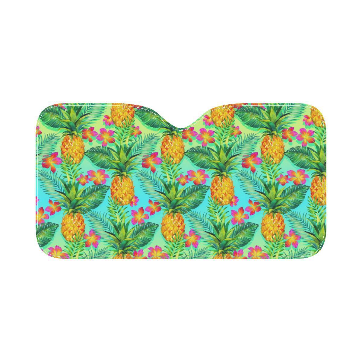 Pineapple Pattern Print Design PP010 Car Sun Shade-JorJune