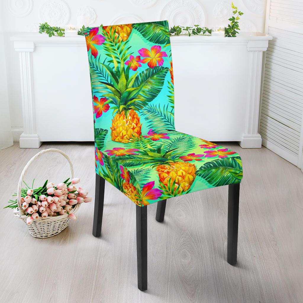 Pineapple Pattern Print Design PP010 Dining Chair Slipcover-JORJUNE.COM
