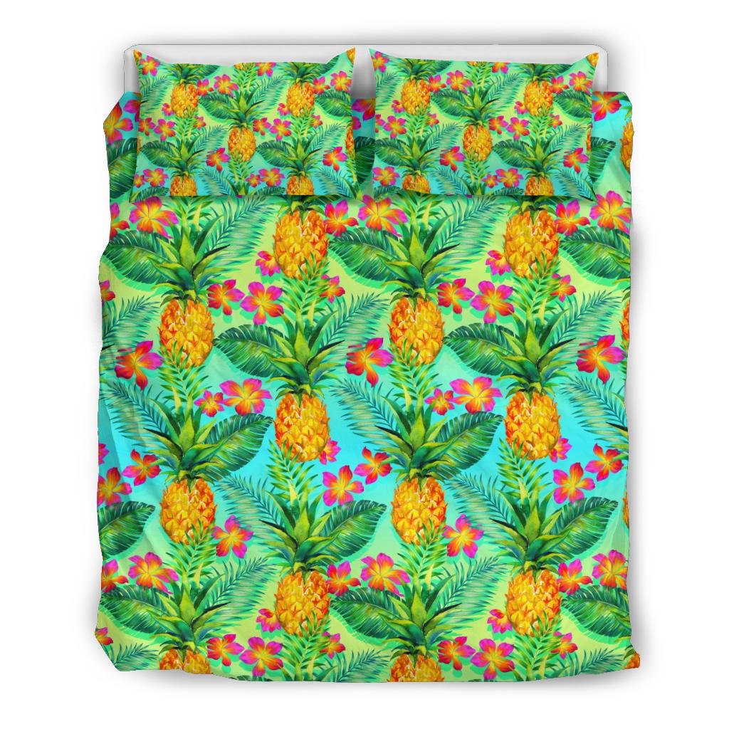 Pineapple Pattern Print Design PP010 Duvet Cover Bedding Set-JORJUNE.COM