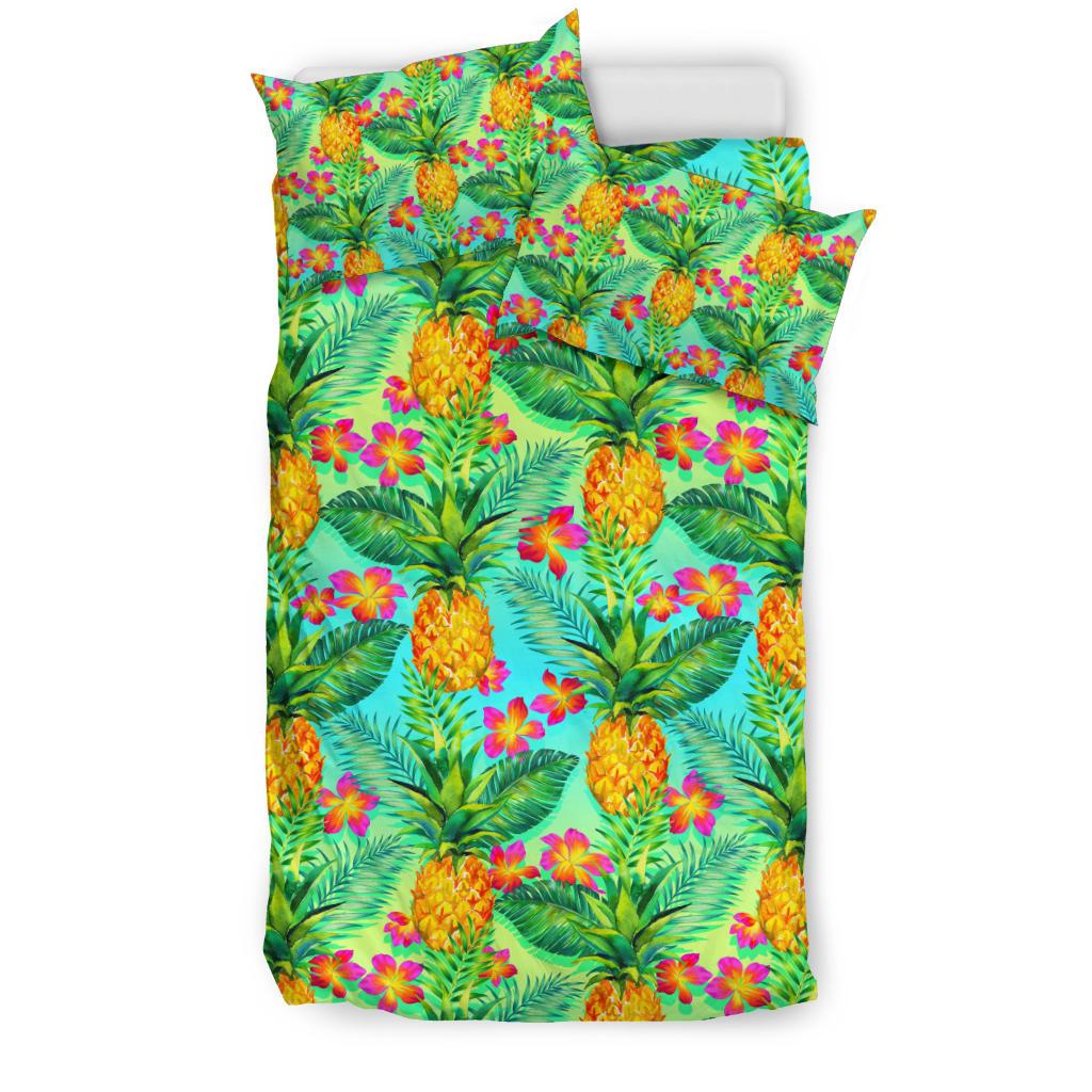 Pineapple Pattern Print Design PP010 Duvet Cover Bedding Set-JORJUNE.COM