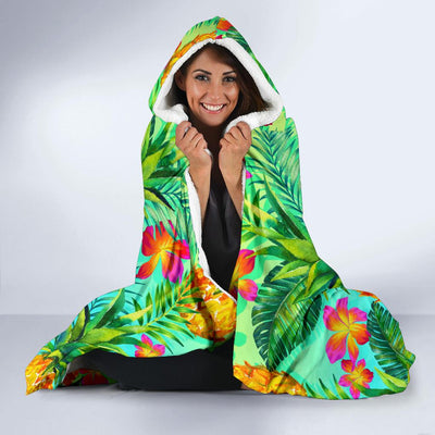 Pineapple Pattern Print Design PP010 Hooded Blanket-JORJUNE.COM