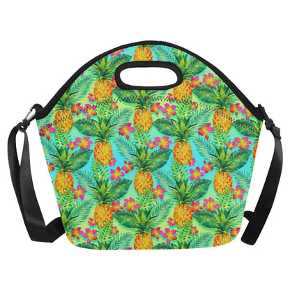 Pineapple Pattern Print Design PP010 Neoprene Lunch Bag-JorJune