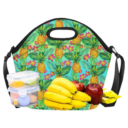 Pineapple Pattern Print Design PP010 Neoprene Lunch Bag-JorJune