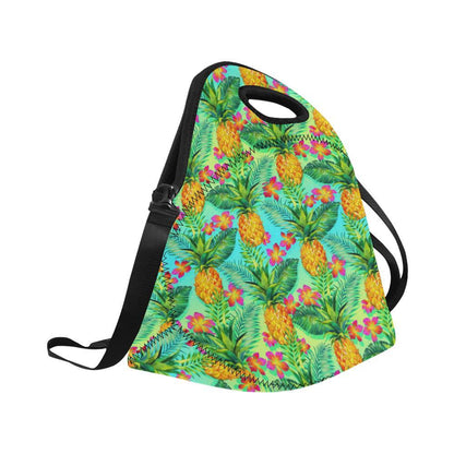 Pineapple Pattern Print Design PP010 Neoprene Lunch Bag-JorJune