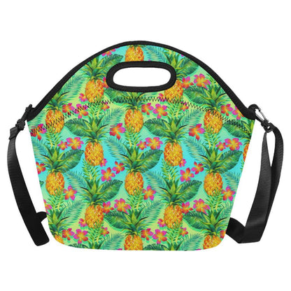 Pineapple Pattern Print Design PP010 Neoprene Lunch Bag-JorJune