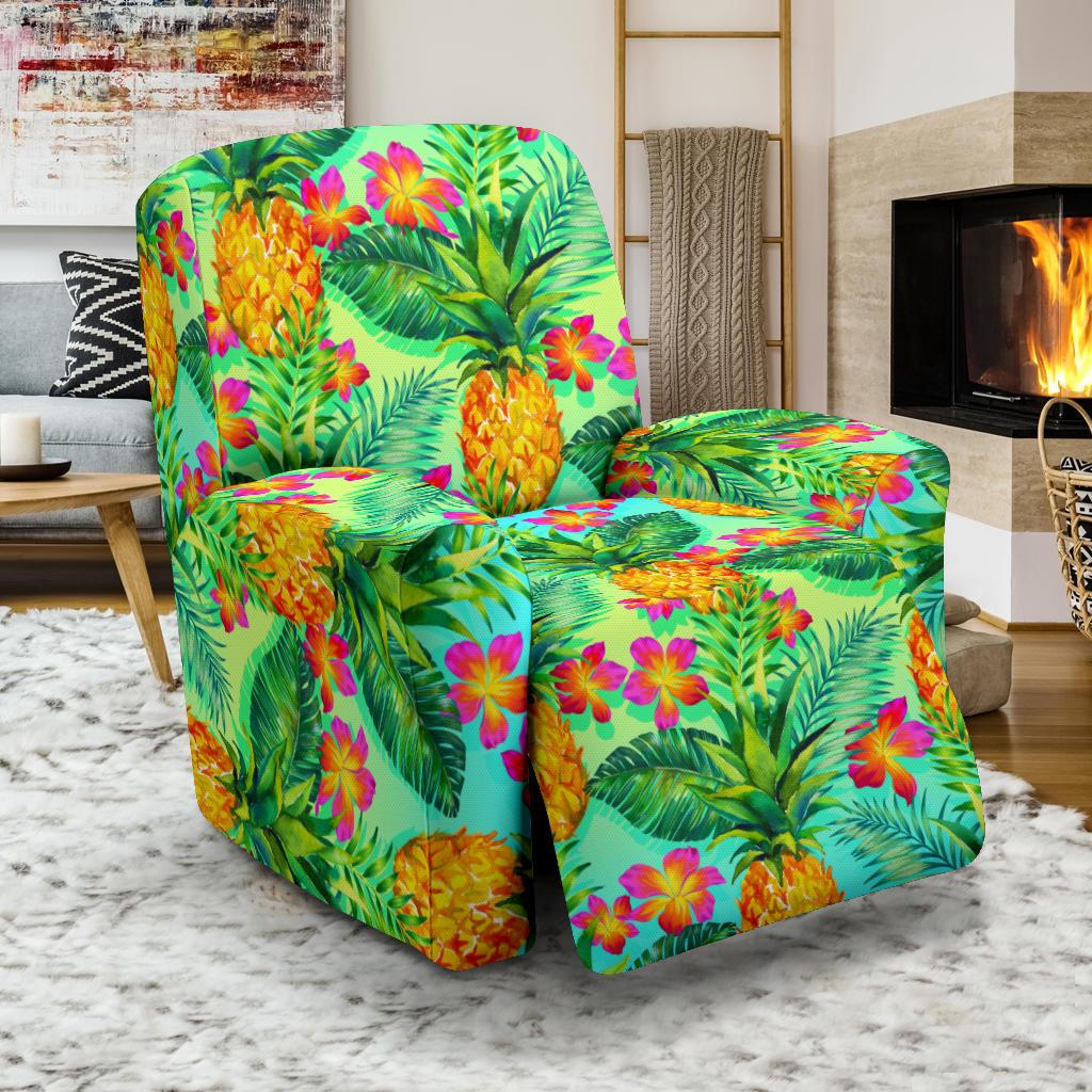 Pineapple Pattern Print Design PP010 Recliner Slipcover-JORJUNE.COM