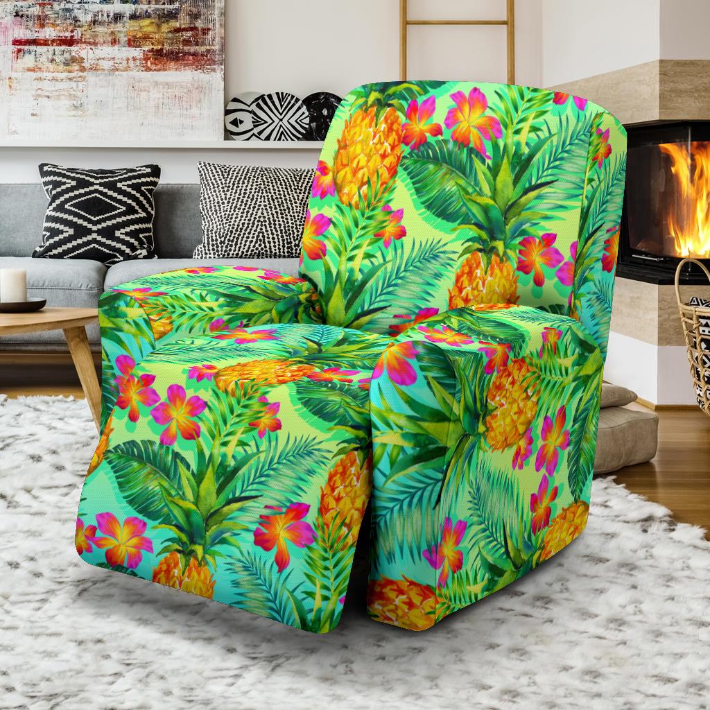 Pineapple Pattern Print Design PP010 Recliner Slipcover-JORJUNE.COM