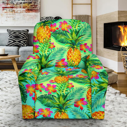 Pineapple Pattern Print Design PP010 Recliner Slipcover-JORJUNE.COM