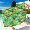 Pineapple Pattern Print Design PP010 Sarong Pareo Wrap-JORJUNE.COM