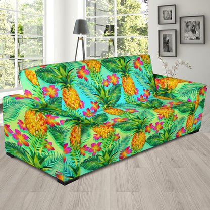 Pineapple Pattern Print Design PP010 Sofa Slipcover-JORJUNE.COM