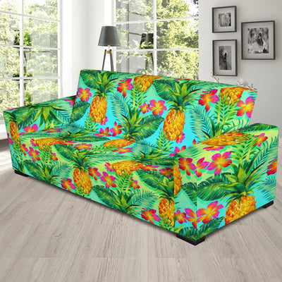 Pineapple Pattern Print Design PP010 Sofa Slipcover-JORJUNE.COM