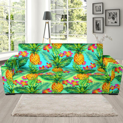 Pineapple Pattern Print Design PP010 Sofa Slipcover-JORJUNE.COM