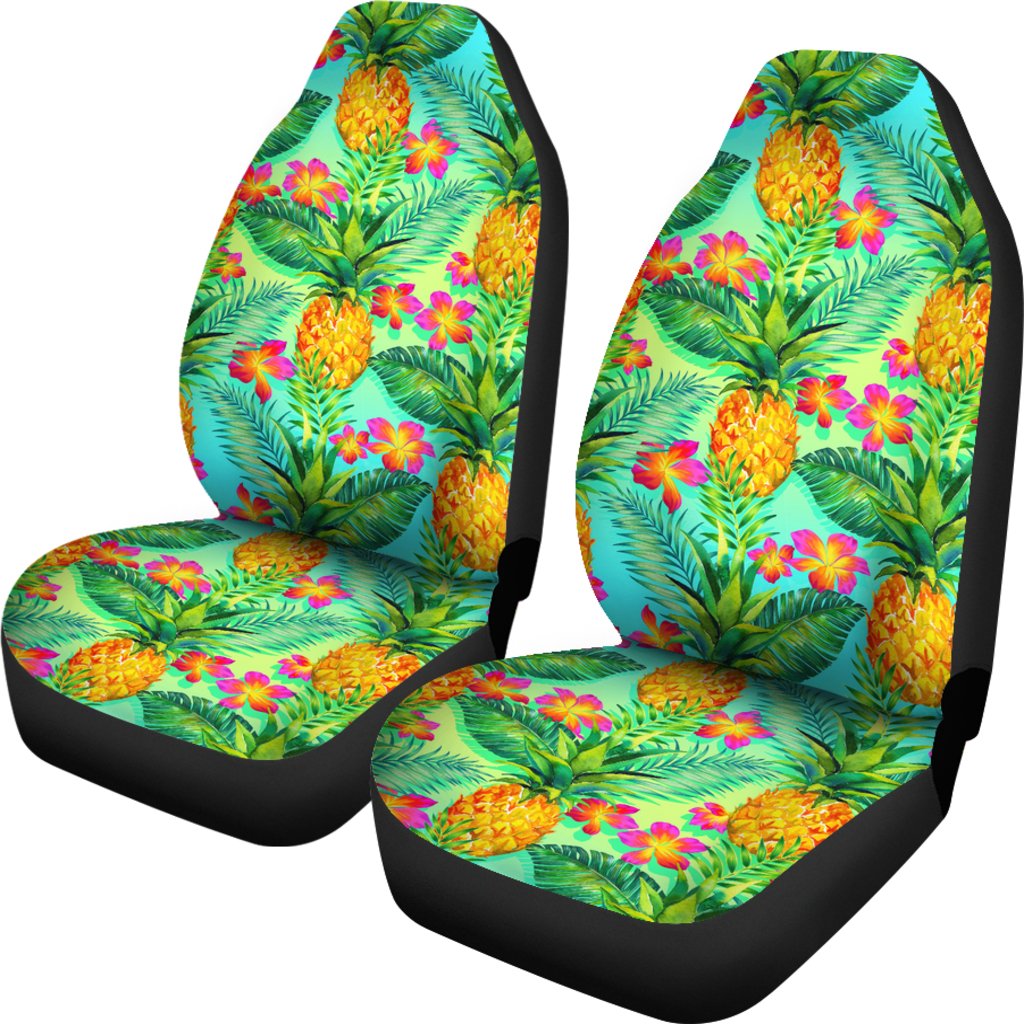 Pineapple Pattern Print Design PP010 Universal Fit Car Seat Covers-JorJune