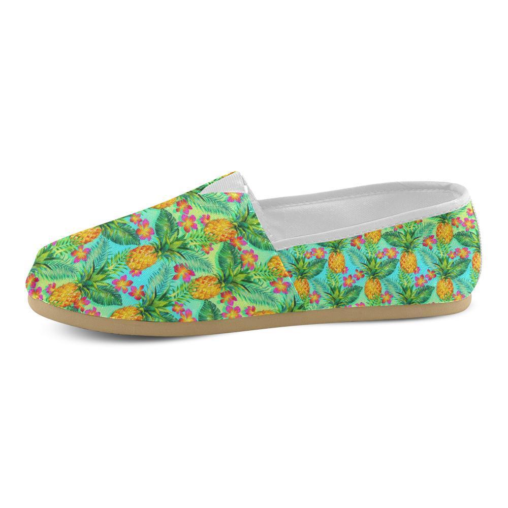 Pineapple Pattern Print Design PP010 Women Casual Shoes-JorJune.com
