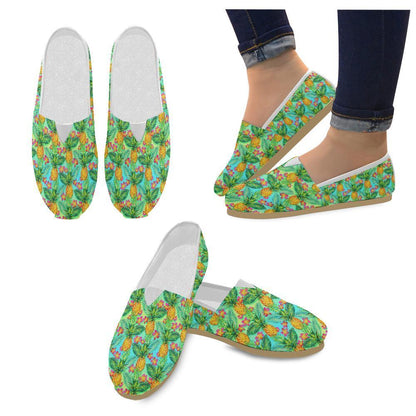 Pineapple Pattern Print Design PP010 Women Casual Shoes-JorJune.com