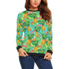 Pineapple Pattern Print Design PP010 Women Long Sleeve Sweatshirt-JorJune