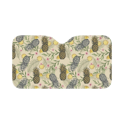 Pineapple Pattern Print Design PP012 Car Sun Shade-JorJune