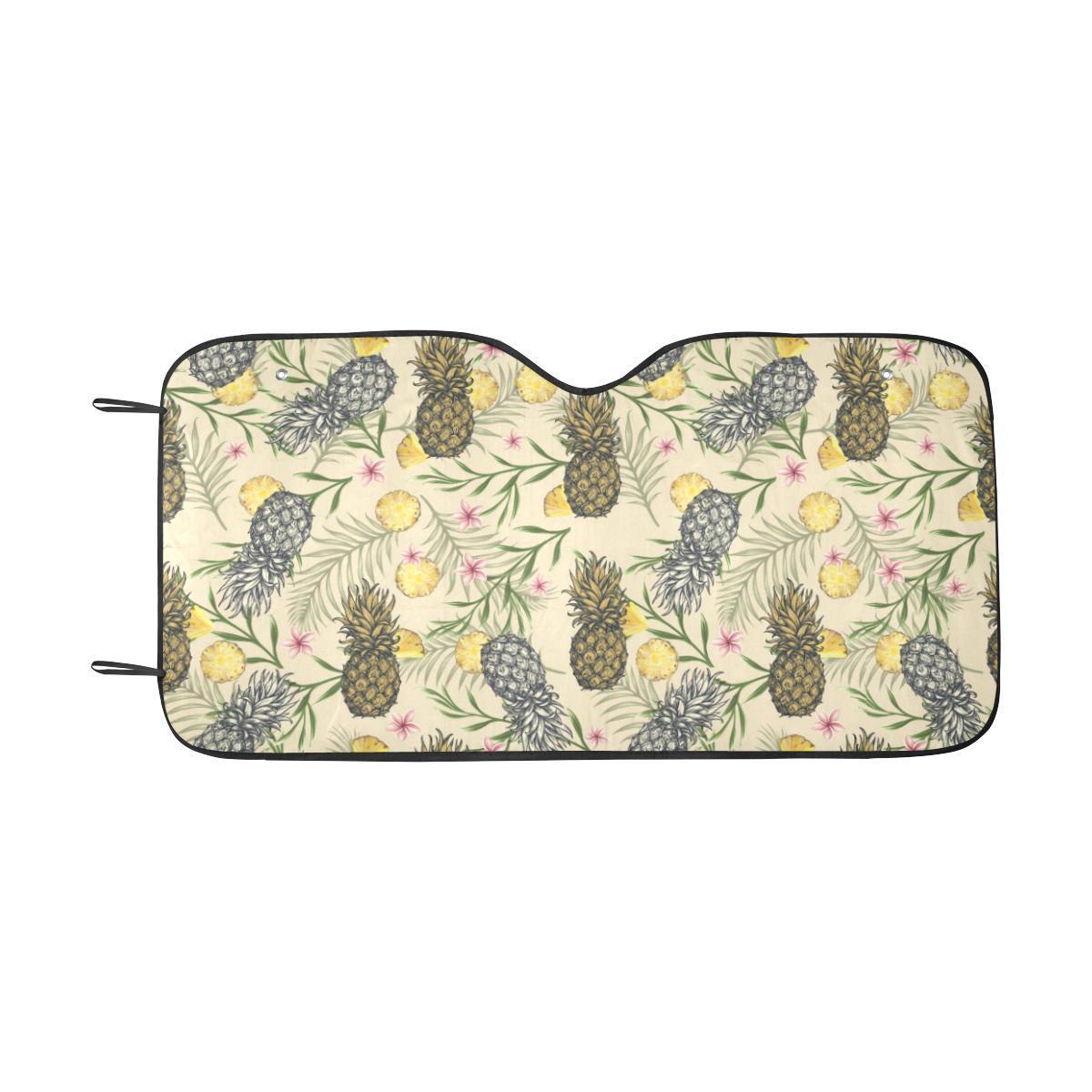 Pineapple Pattern Print Design PP012 Car Sun Shade-JorJune