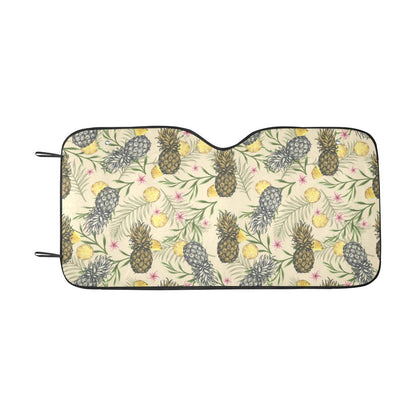 Pineapple Pattern Print Design PP012 Car Sun Shade-JorJune